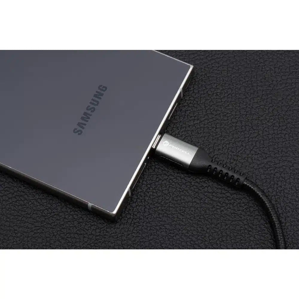 USB C na USB C kabel Forcell F-Energy QC4.0 PD 5A 100W Cafule 0,5 m C260 crni