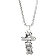 Ogrlica Chain Cross - Srebrna KP29314