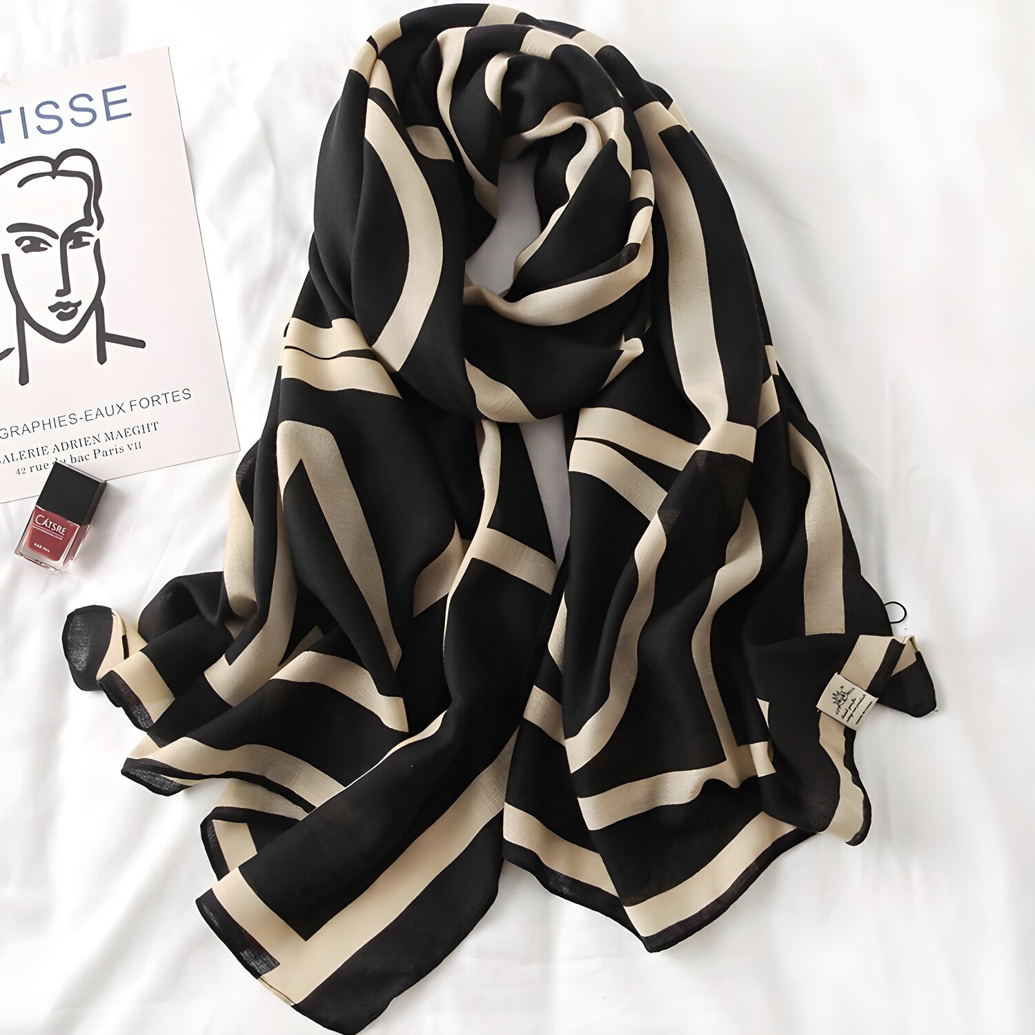 Šal CL-6963 - Crni KP6963