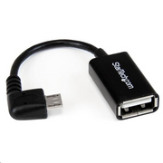 StarTech.com UUSBOTGRA USB kabel 0,127 m USB 2.0 Micro-USB B USB A Crno