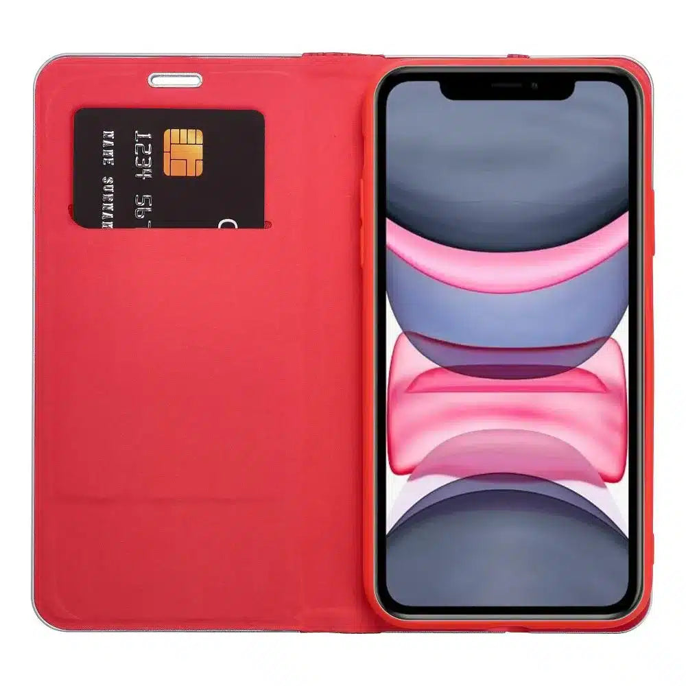 LUNA Book Carbon futrola za iPhone 11 crvena