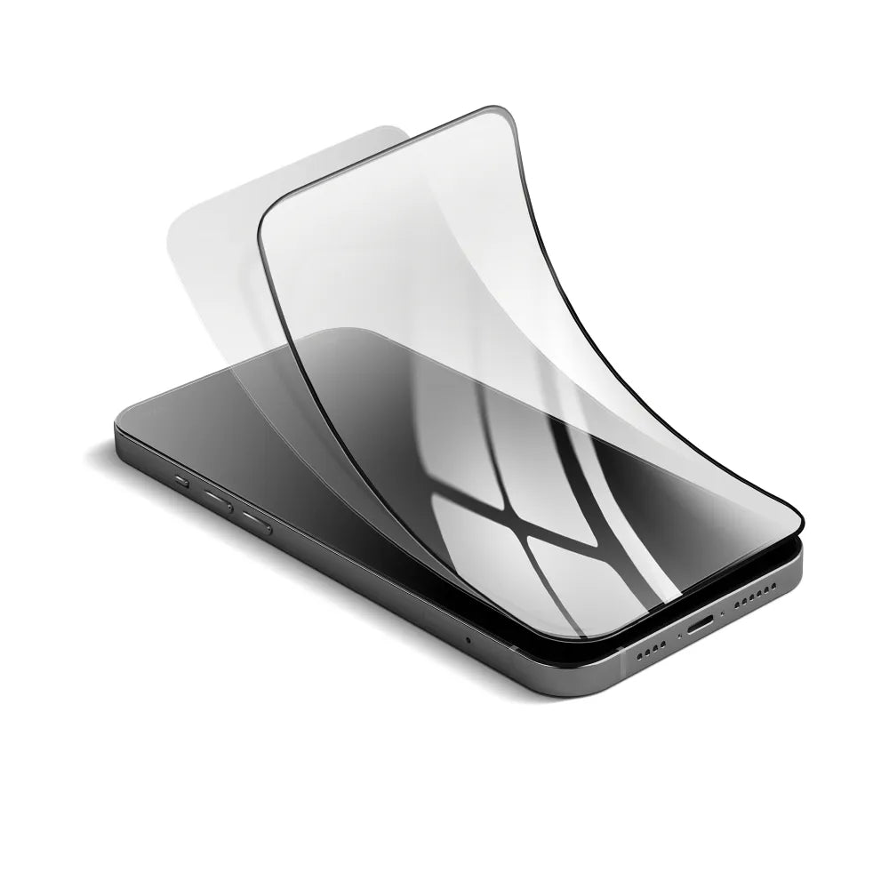 Forcell Flexible 5D - hibridno staklo za Samsung Galaxy S25 Ultra crno (Hot Bending) - radi čitač