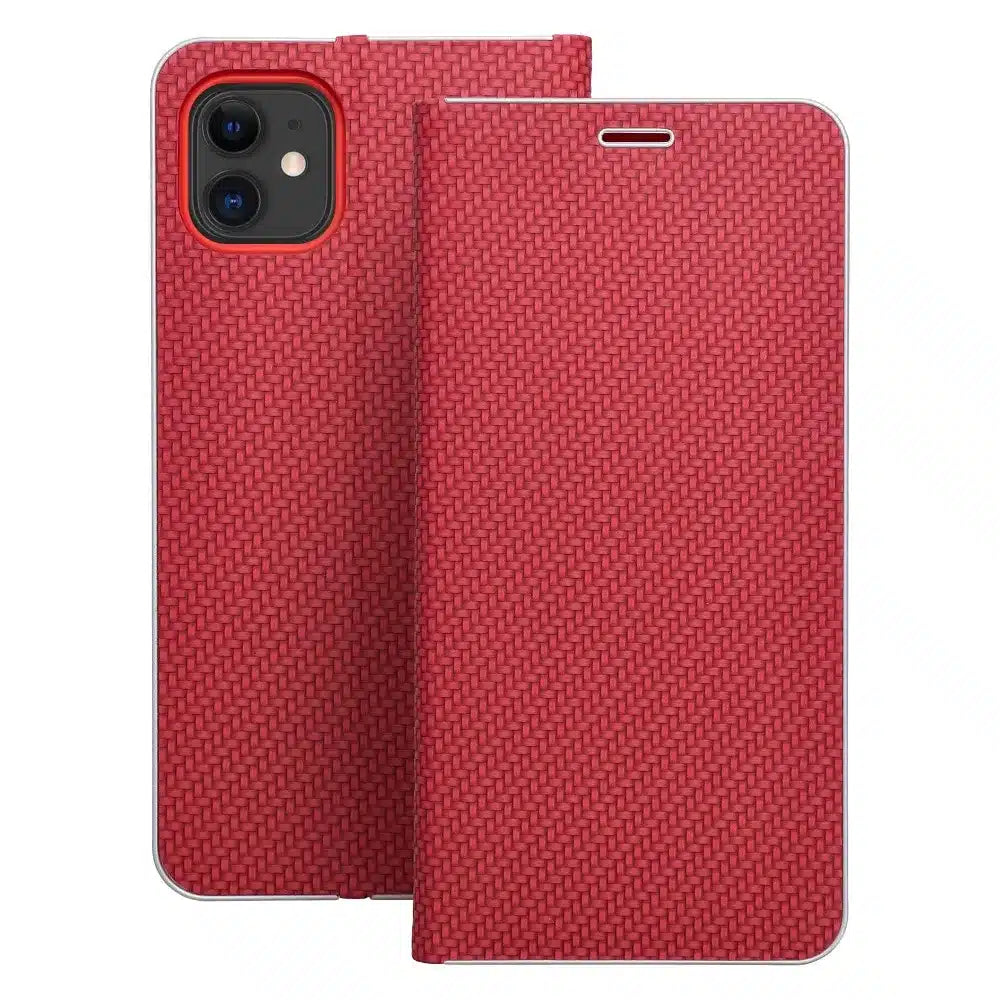 LUNA Book Carbon futrola za iPhone 11 crvena