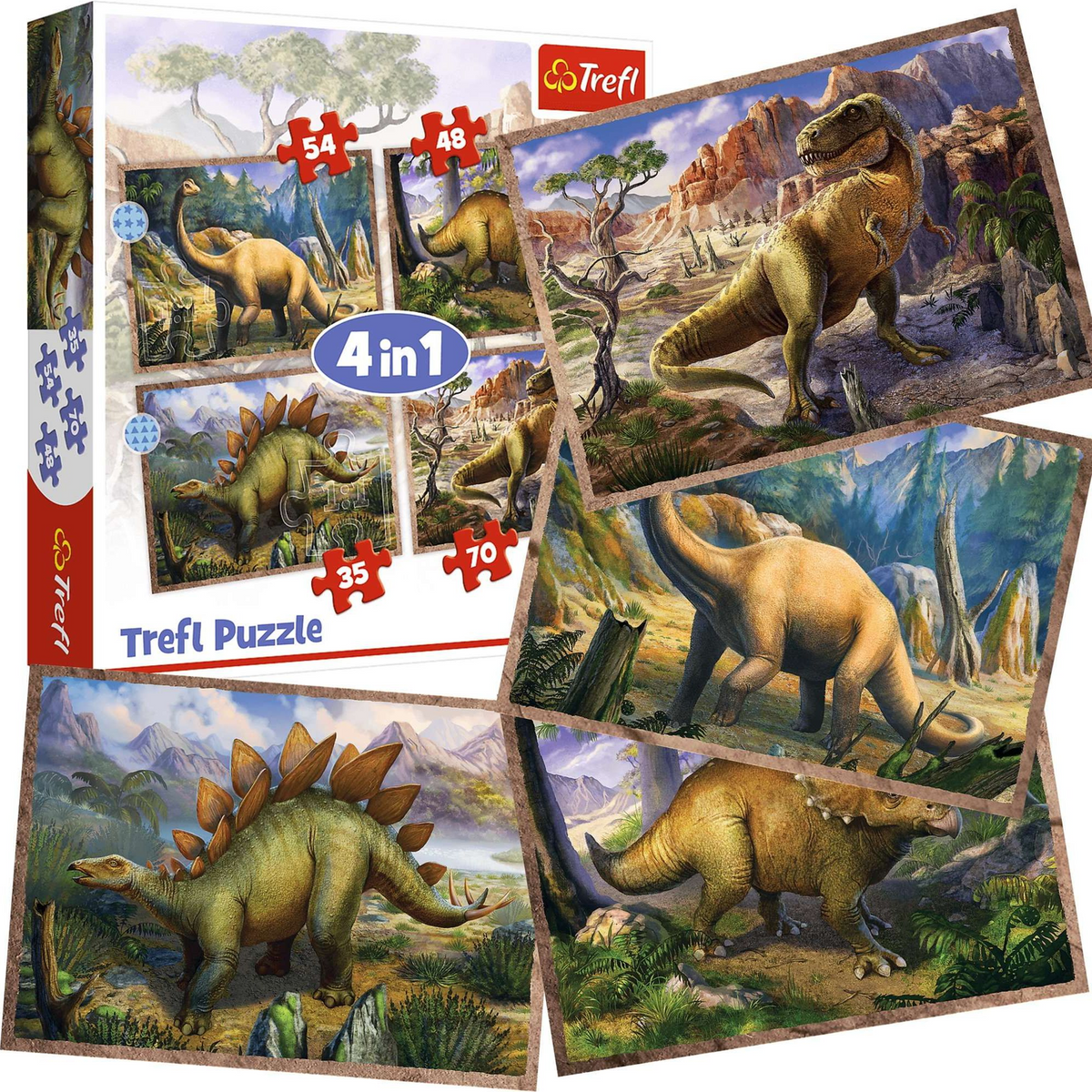 Trefl 34383 puzzle Slagalica 70 kom Dinosauri