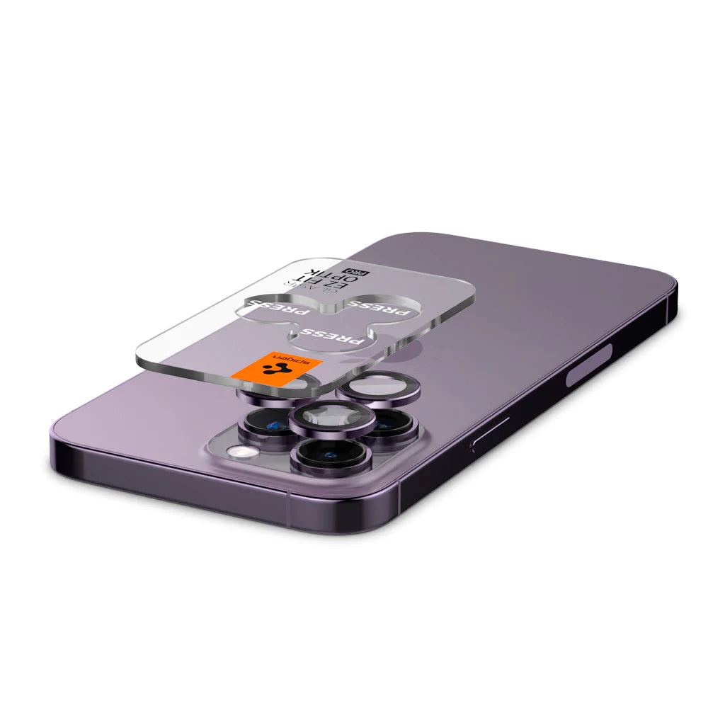 Spigen OPTIK.TR EZ FIT ZAŠTITNIK ZA KAMERU 2-kom za iPhone 14 PRO / 14 PRO MAX/ 15 PRO / 15 PRO MAX CRNO