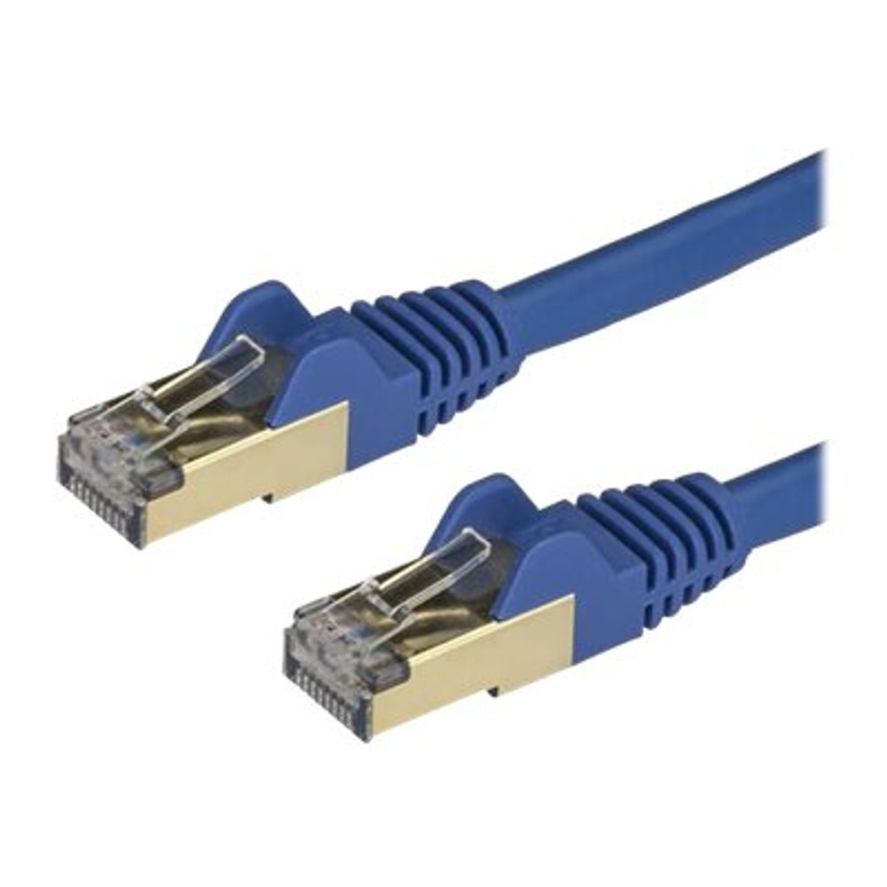 StarTech.com 6ASPAT1MBL kabel za umrežavanje Plavo 1 m Cat6a U/FTP (STP)