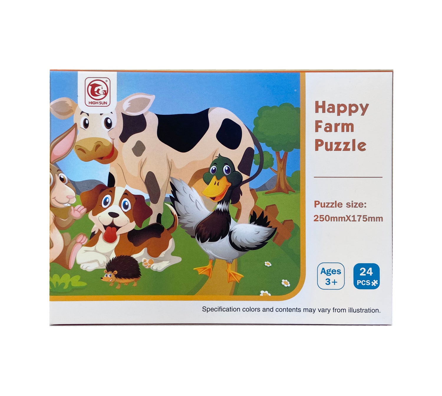 Dječje puzzle povrće i domaće životinje 24 komada Model 01