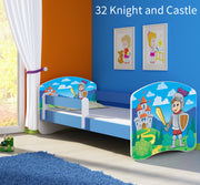 Dječji krevet ACMA s motivom, bočna plava 180x80 cm 32 Knight