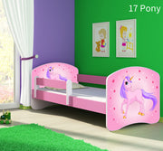 Dječji krevet ACMA s motivom, bočna roza 160x80 cm 17 Pony