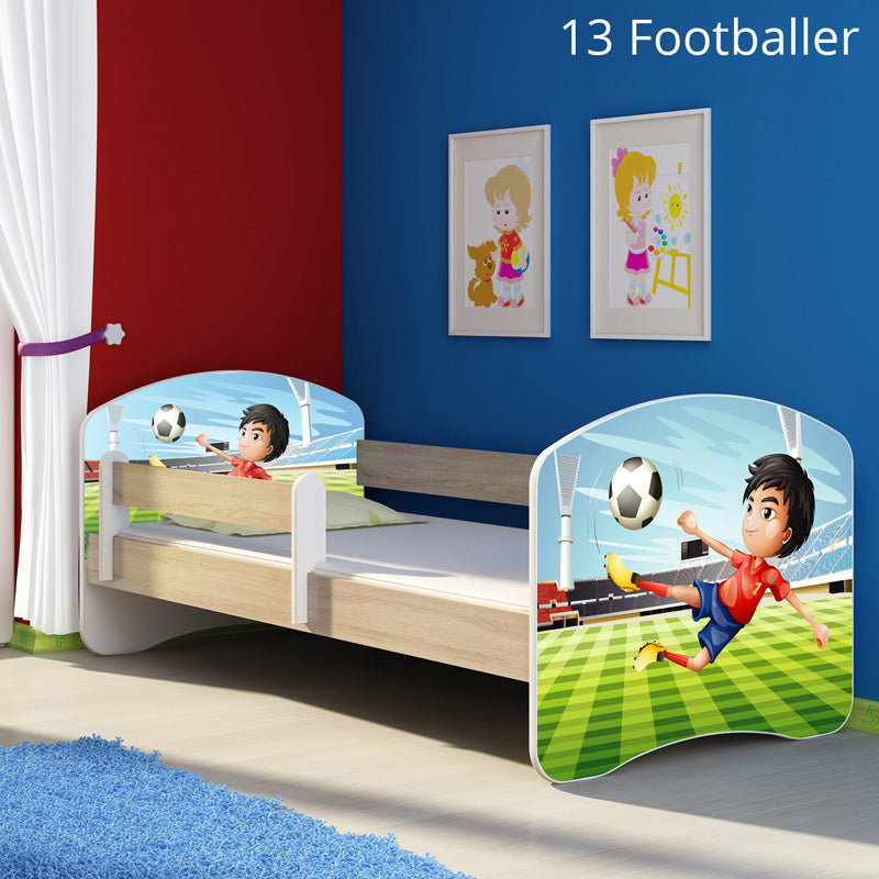 Dječji krevet ACMA s motivom, bočna sonoma 180x80 cm 13 Footballer