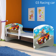 Dječji krevet ACMA s motivom, bočna wenge 180x80 cm 03 Racing Car