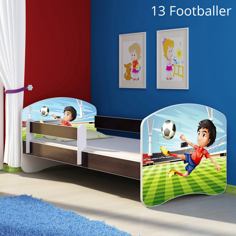 Dječji krevet ACMA s motivom, bočna wenge 160x80 cm 13 Footballer
