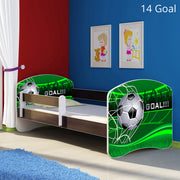 Dječji krevet ACMA s motivom, bočna wenge 140x70 cm 14 Goal