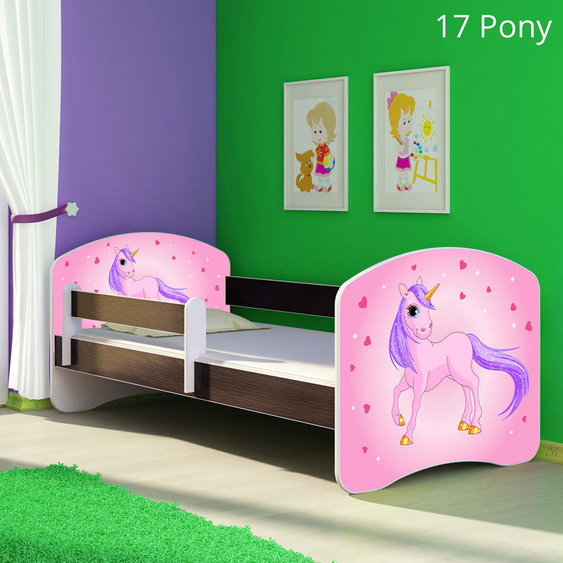 Dječji krevet ACMA s motivom, bočna wenge 180x80 cm 17 Pony