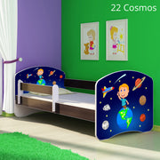 Dječji krevet ACMA s motivom, bočna wenge 180x80 cm 22 Cosmos