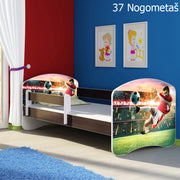 Dječji krevet ACMA s motivom, bočna wenge 160x80 cm 37 Nogometaš