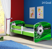 Dječji krevet ACMA s motivom, bočna zelena 160x80 cm 14 Goal