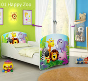 Dječji krevet ACMA s motivom 160x80 cm 01 Zoo