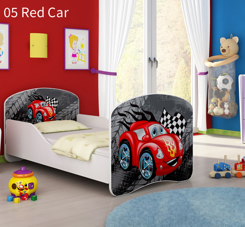 Dječji krevet ACMA s motivom 160x80 cm 05 Red Car