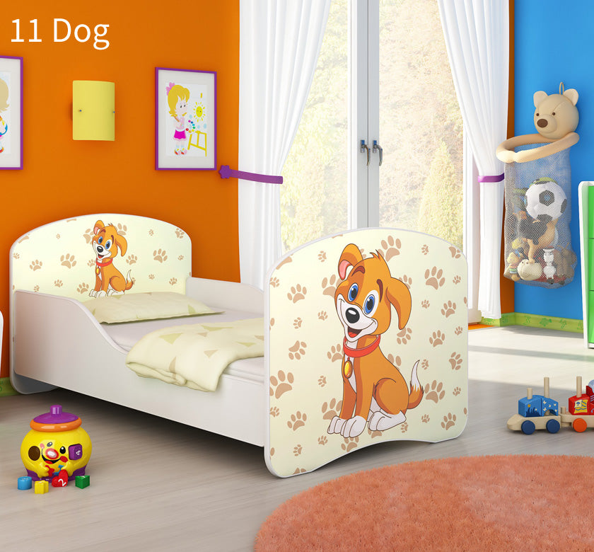 Dječji krevet ACMA s motivom 140x70 cm 11 Dog