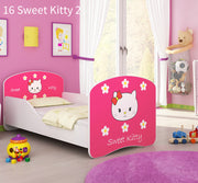 Dječji krevet ACMA s motivom 160x80 cm 16 Sweet Kitty 2