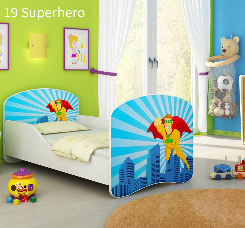 Dječji krevet ACMA s motivom 180x80 cm 19 Superhero