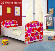 Dječji krevet ACMA s motivom 160x80 cm 25 Sweet hearts