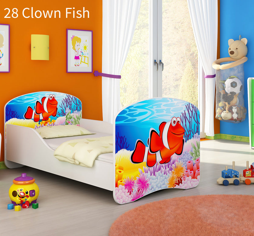 Dječji krevet ACMA s motivom 180x80 cm 28 Clown Fish