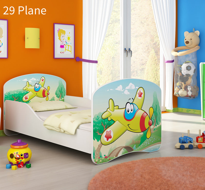 Dječji krevet ACMA s motivom 160x80 cm 29 Aeroplane
