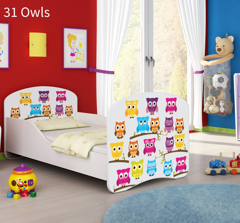 Dječji krevet ACMA s motivom 180x80 cm 31 Owls
