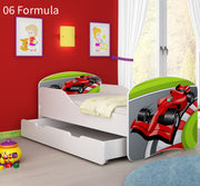 Dječji krevet ACMA s motivom + ladica 160x80 cm 06 Formula 1