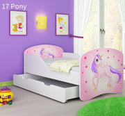 Dječji krevet ACMA s motivom + ladica 180x80 cm 17 Pony