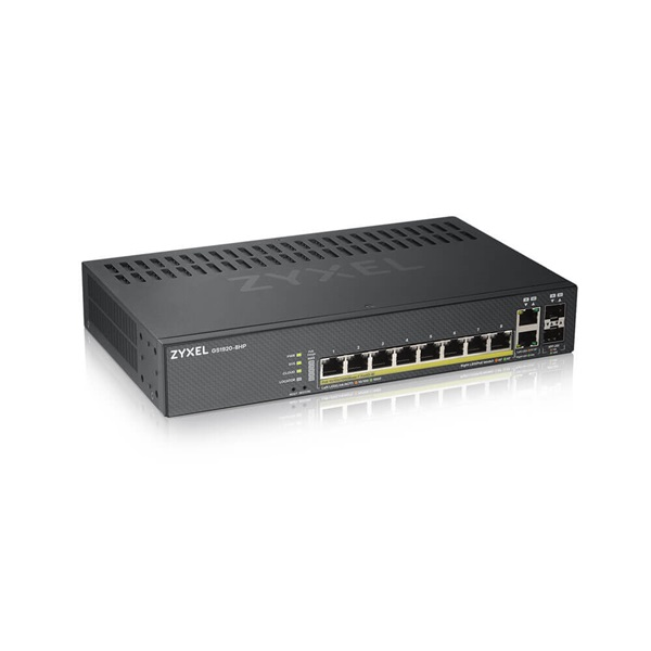 Zyxel GS1920-8HPV2 Upravljano Gigabit Ethernet (10/100/1000) Podrška za napajanje putem Etherneta (PoE) Crno