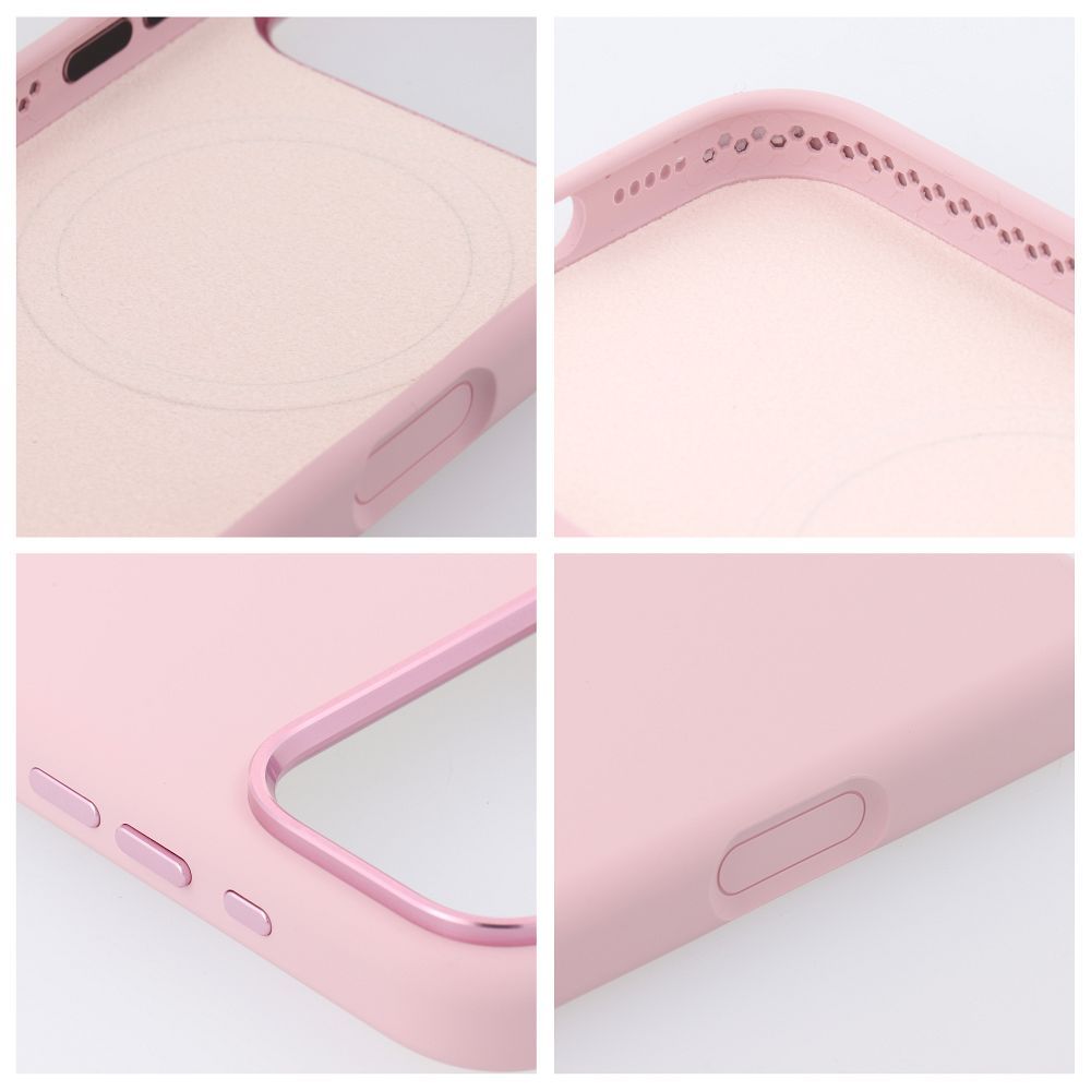 iPhone 17 Pro Forcell F-Protect Frame Premium maska kompatibilna s MagSafeom - pink