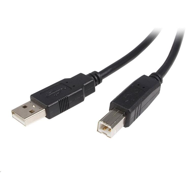 StarTech.com 0.5m, USB 2.0 A/USB 2.0 B, M/M USB kabel 0,5 m USB A USB B Crno