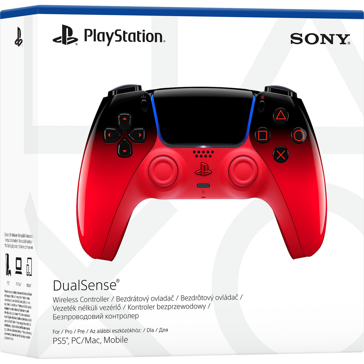 Sony DualSense Crno, Crveno Bluetooth/USB Podloga za igre Analogni / Digitalni PlayStation 5