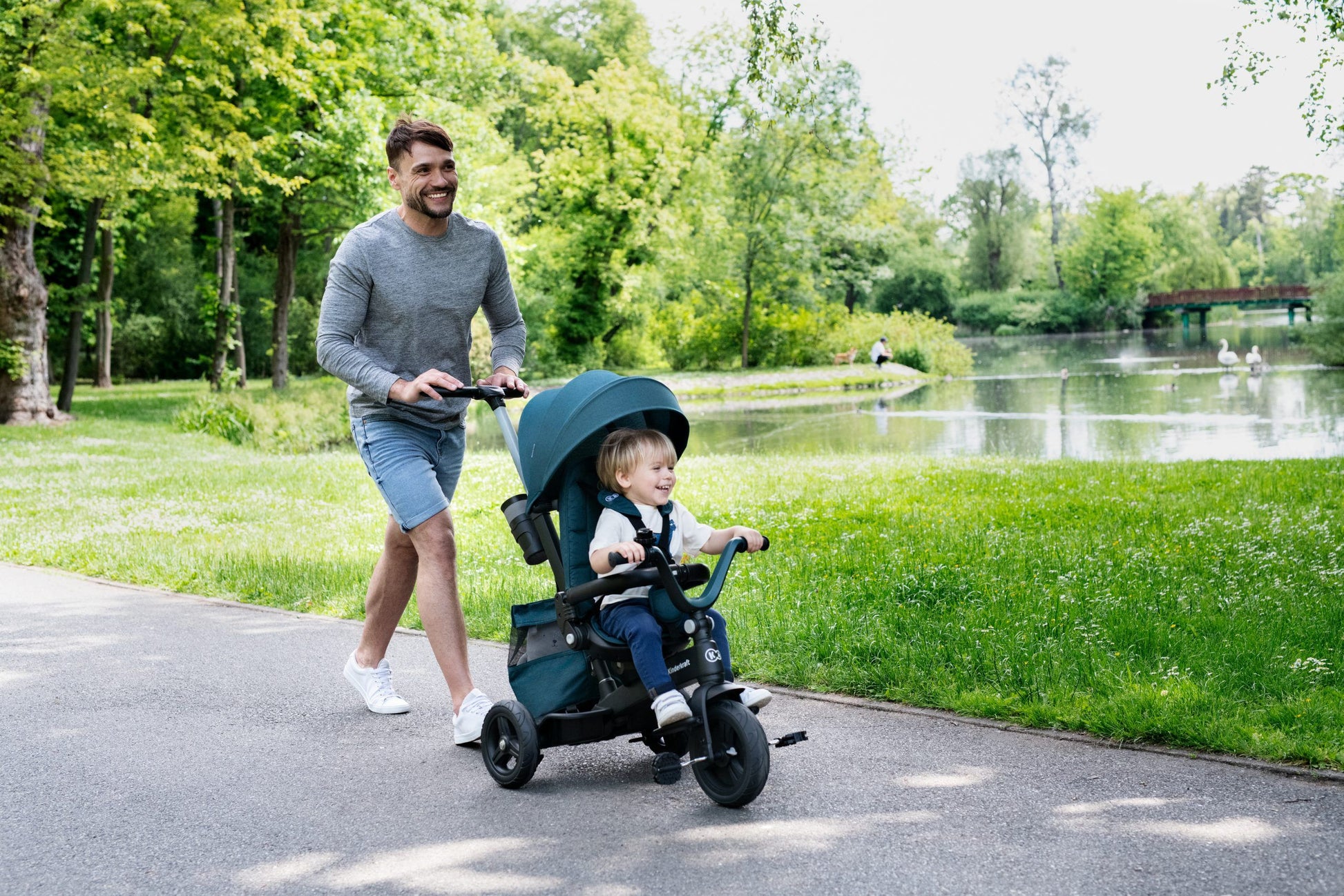 Kinderkraft Tricikl EASYTWIST siva