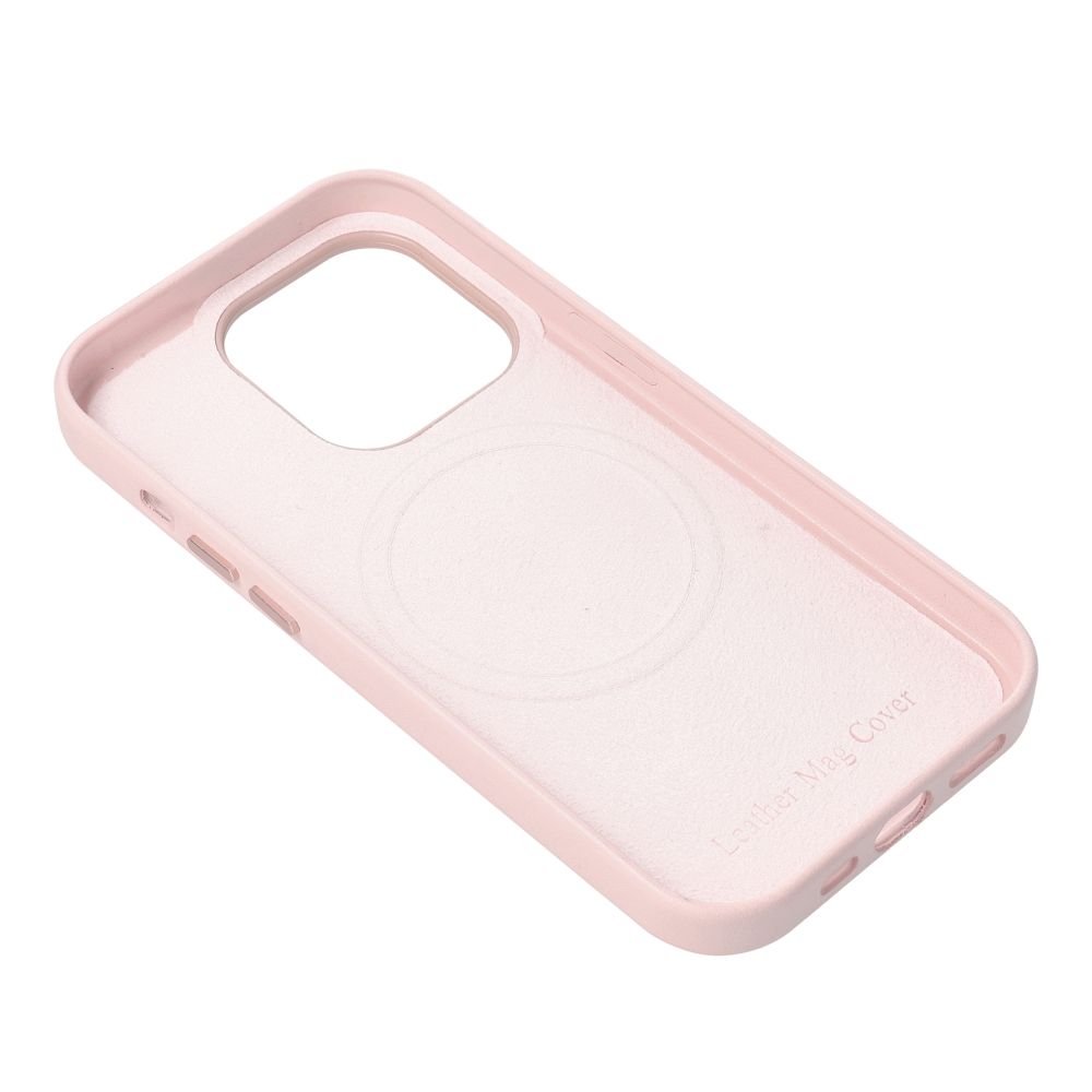 Kožna maska Mag Cover za iPhone 14 sand pink