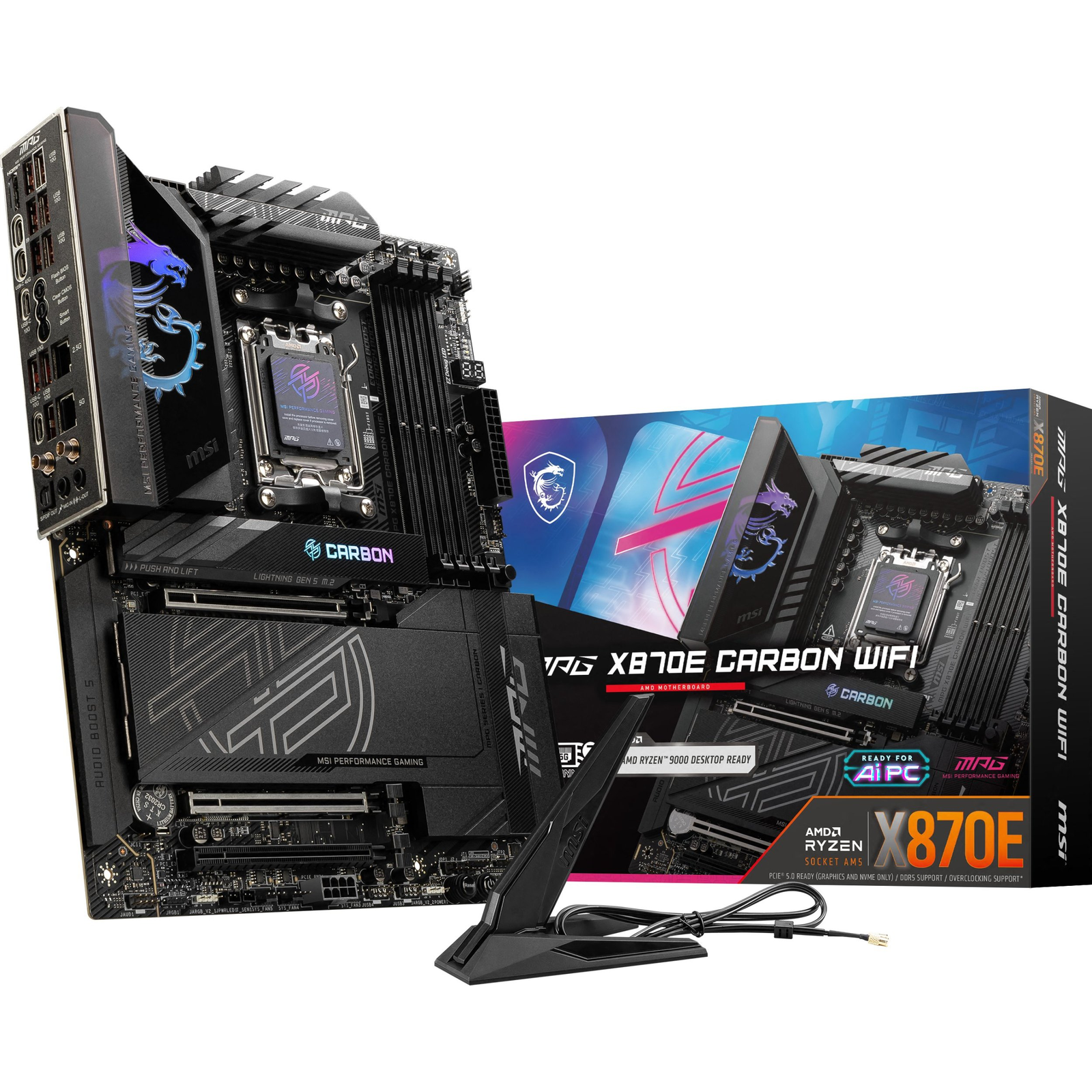 MSI MPG X870E CARBON WIFI matična ploča AMD X870E Utor AM5 ATX