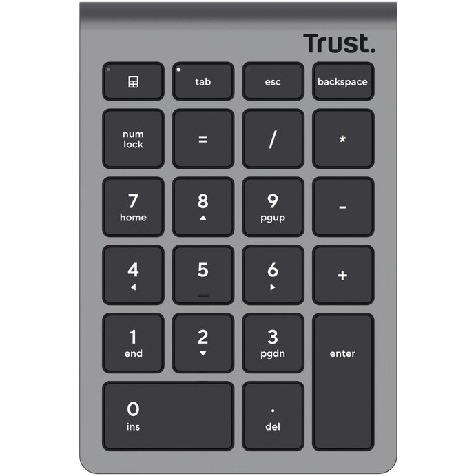 Trust Xalas numerička tipkovnica Laptop/PC RF bežični Srebro