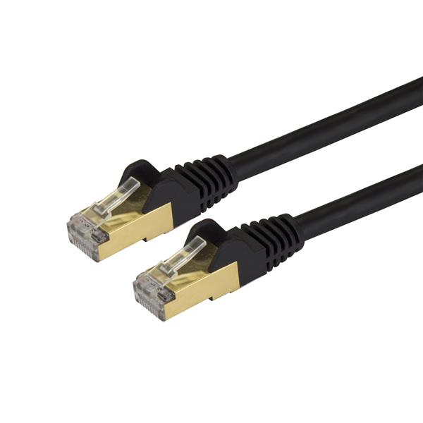 StarTech.com 6ASPAT2MBK kabel za umrežavanje Crno 2 m Cat6a U/FTP (STP)