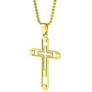 Ogrlica EM-34150 Cross - Zlatna KP34150