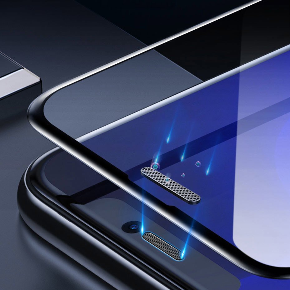 Baseus 2 kom zakrivljeno kaljeno staklo s okvirom za iPhone 11 Pro Max / iPhone XS Max