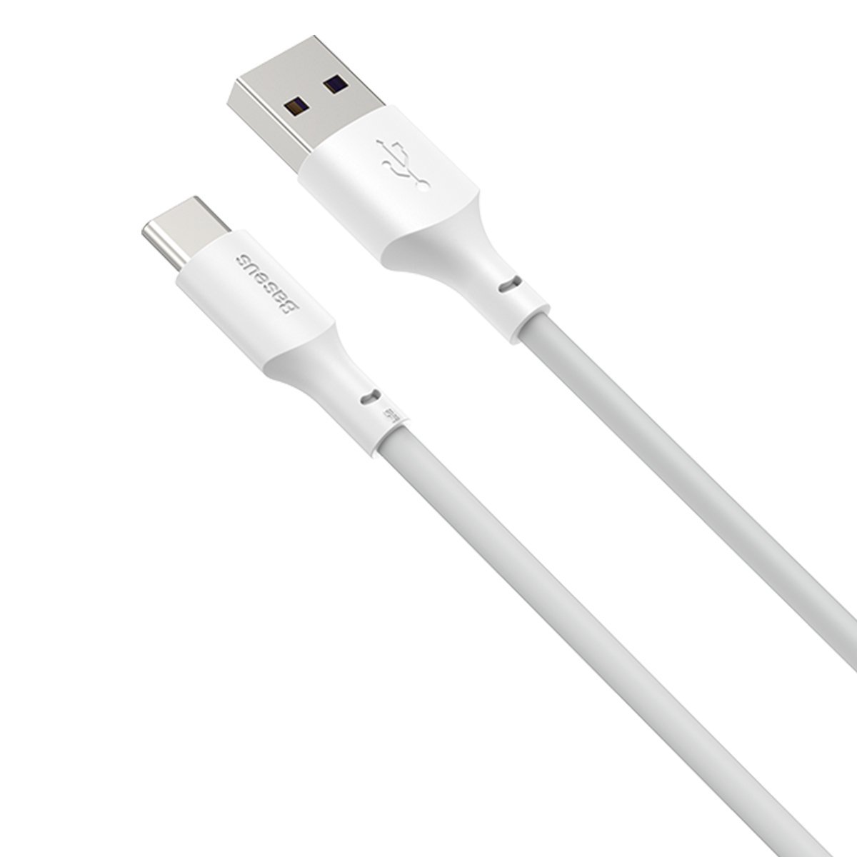 Baseus Simple Wisdom Data Cable Kit USB to Type-C 5A (2kom/Set）1.5m bijeli