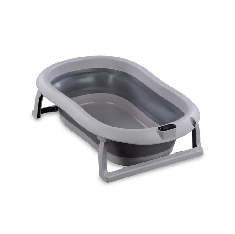 Sklopiva kadica s podlogom i termometrom dark grey