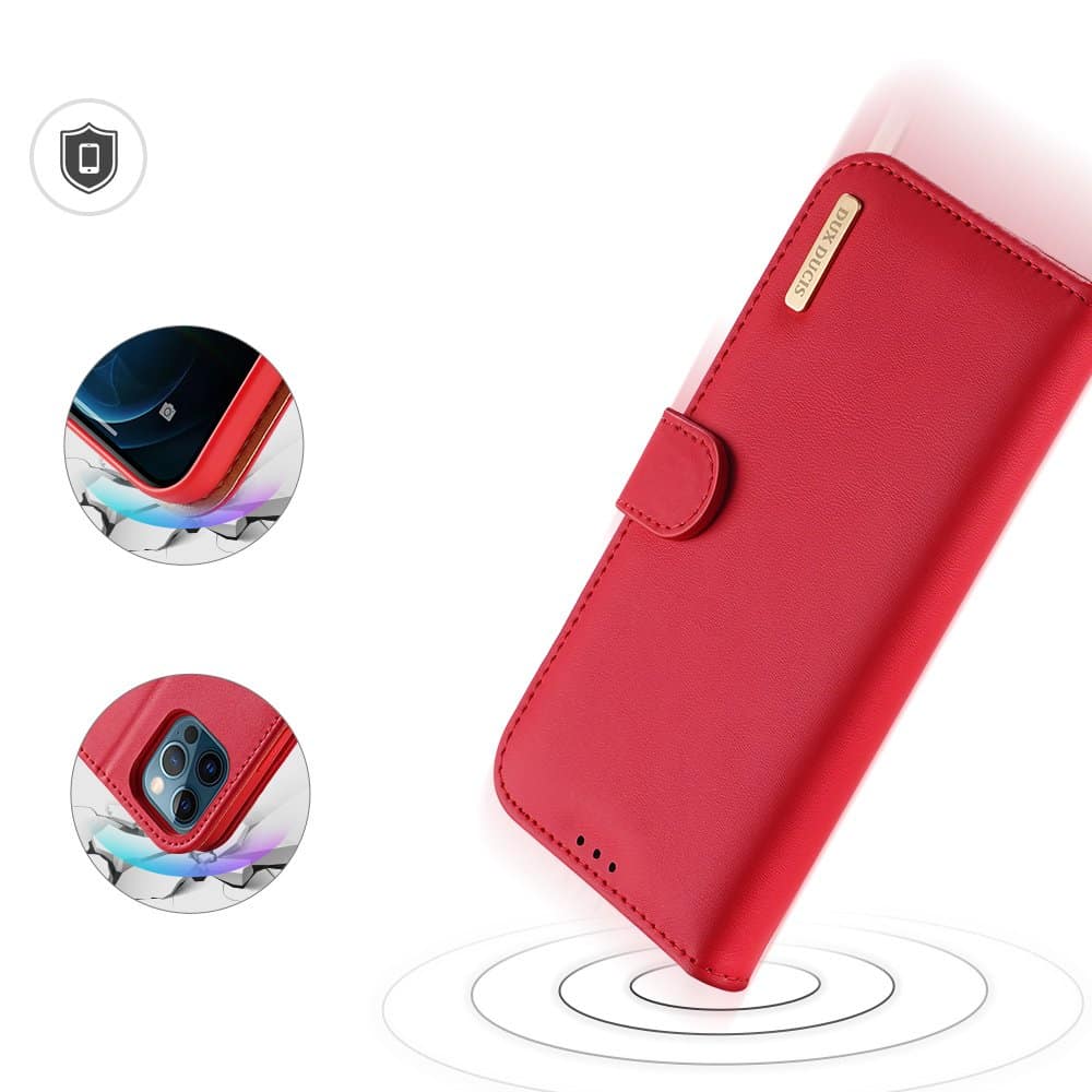 Dux Ducis Hivo preklopna futrola od prave kože za iPhone 12 Pro / iPhone 12