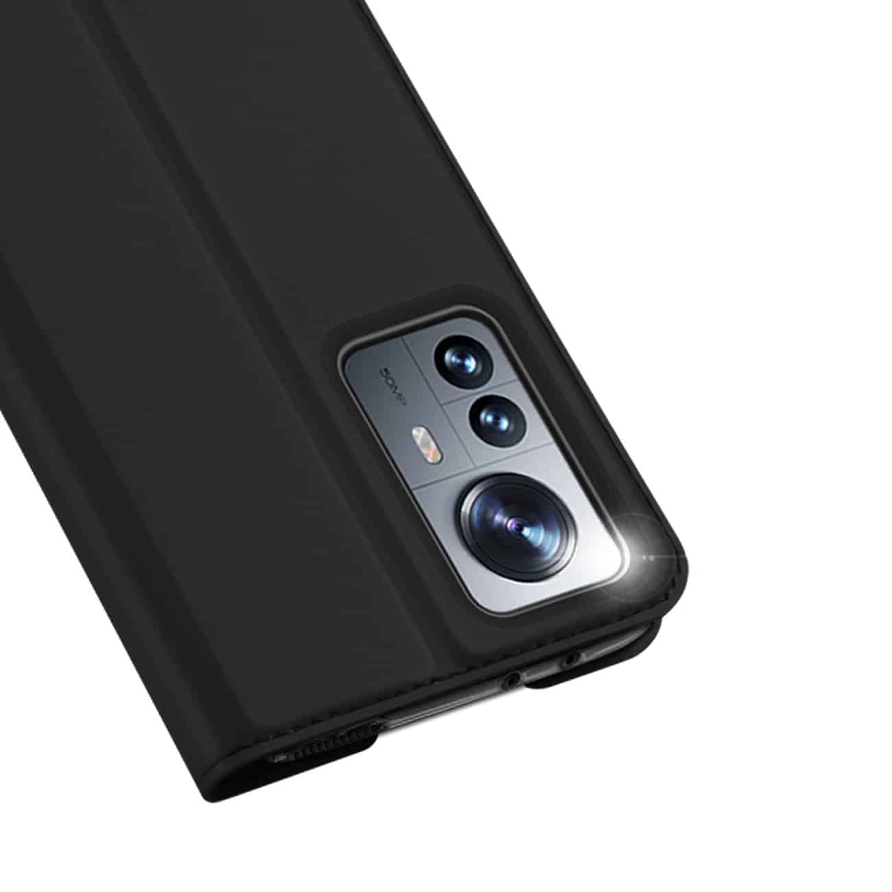 DUX DUCIS SKIN PRO PREKLOPNA FUTROLA ZA XIAOMI 12 PRO CRNA