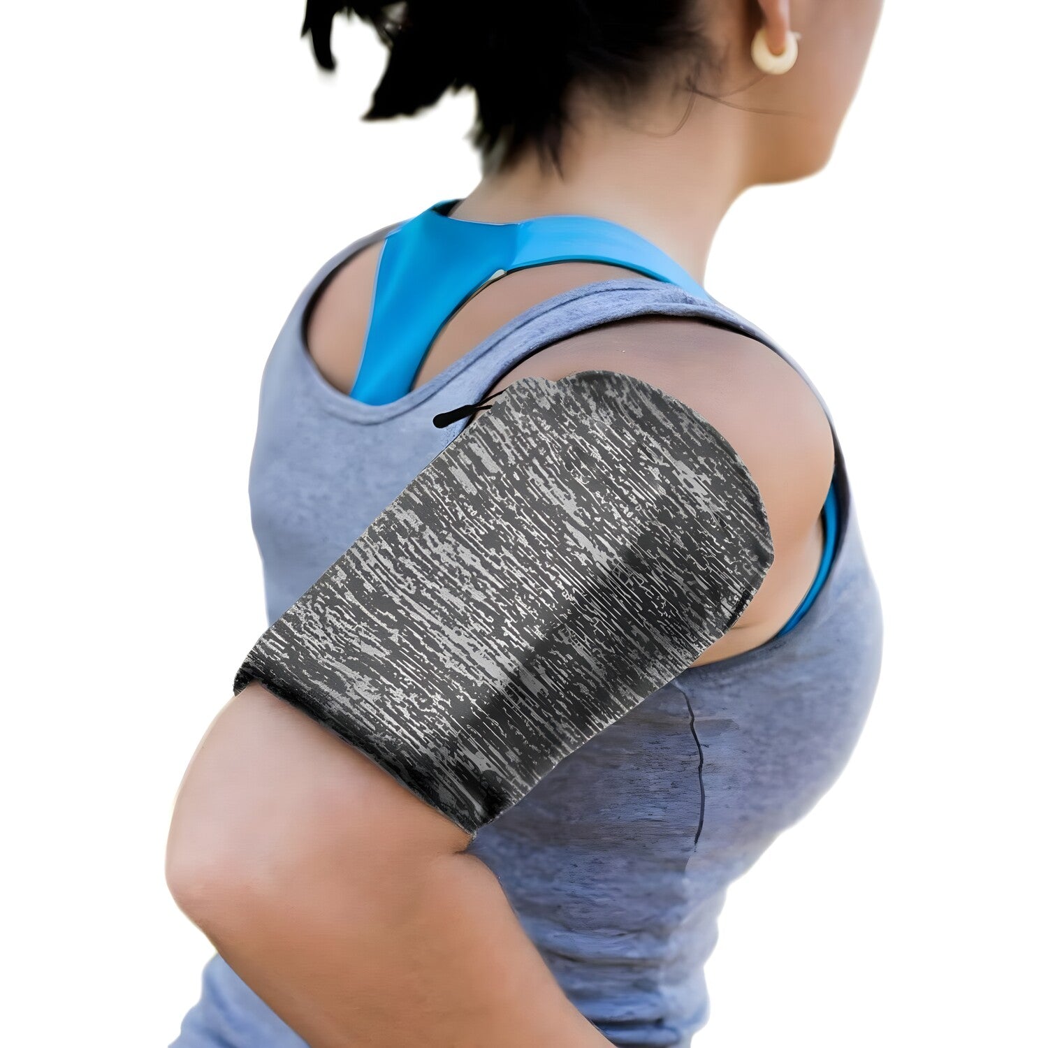 Elastična traka za ruku za trčanje Fitness - Siva KP25144