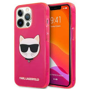 Karl Lagerfeld originalna maska za iPhone 13 Pro Glitter Choupette Fluo
