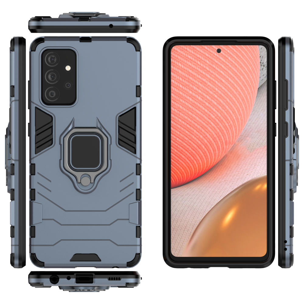Ring Armor zaštitna futrola sa držačem za Samsung Galaxy A72 4G plava